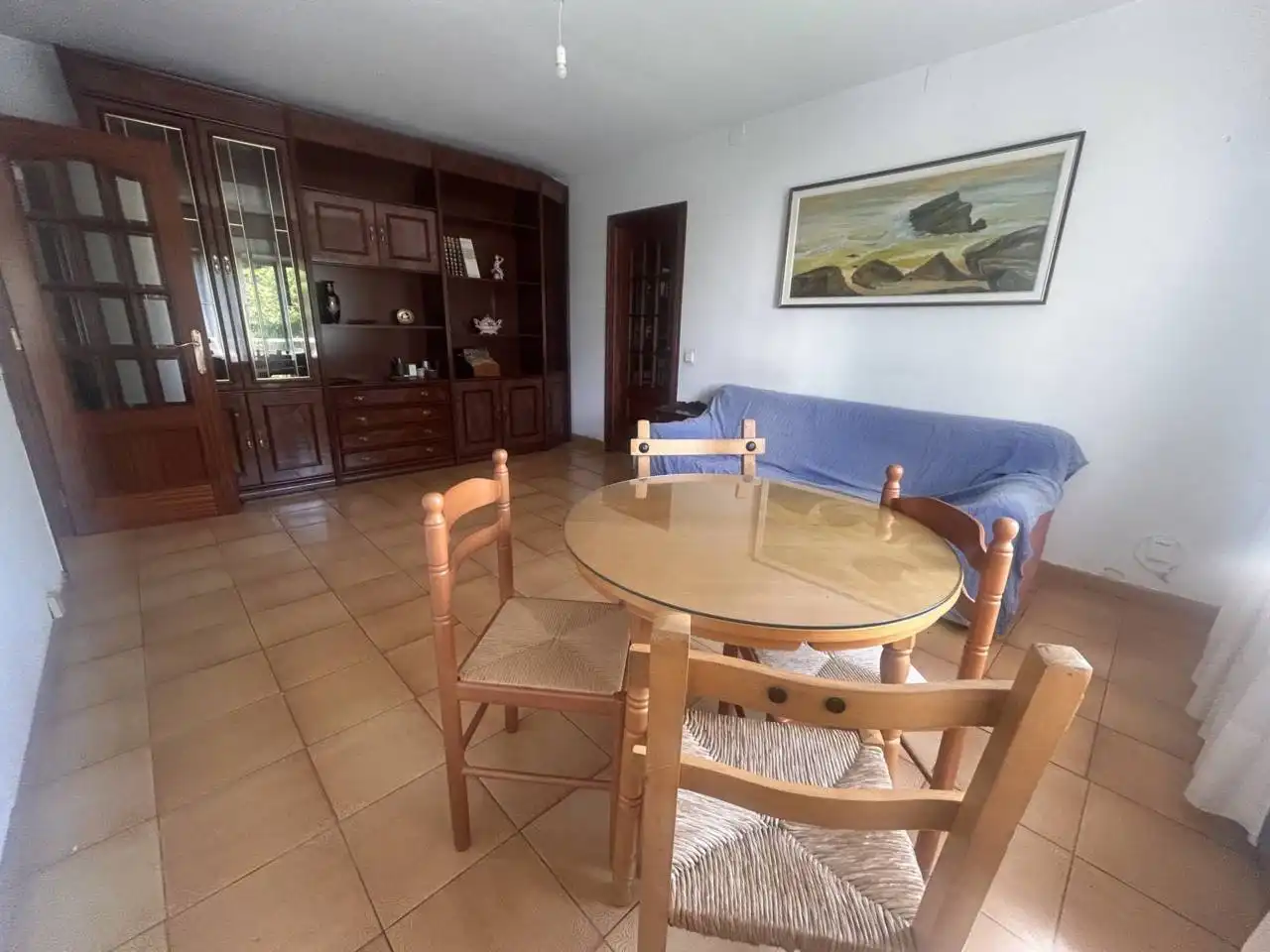Living room of Flat for sale in  Logroño  with Heating, Terrace and Furnished