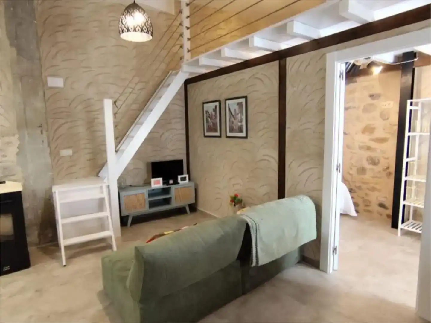 Sala d'estar de Apartament de lloguer en Maleján amb Moblat