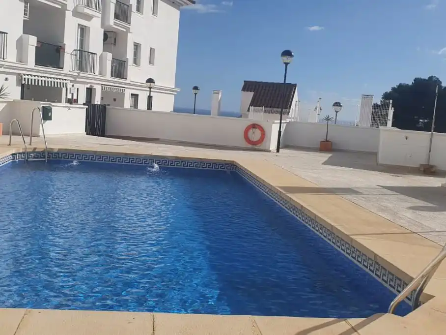 Swimming pool of Flat for rent in Benalmádena  with Air Conditioner, Heating and Terrace