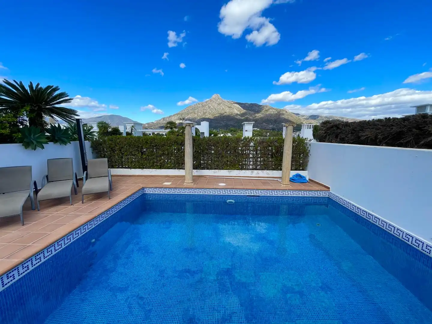 Piscina de Àtic de lloguer en Marbella amb Aire condicionat, Terrassa i Piscina