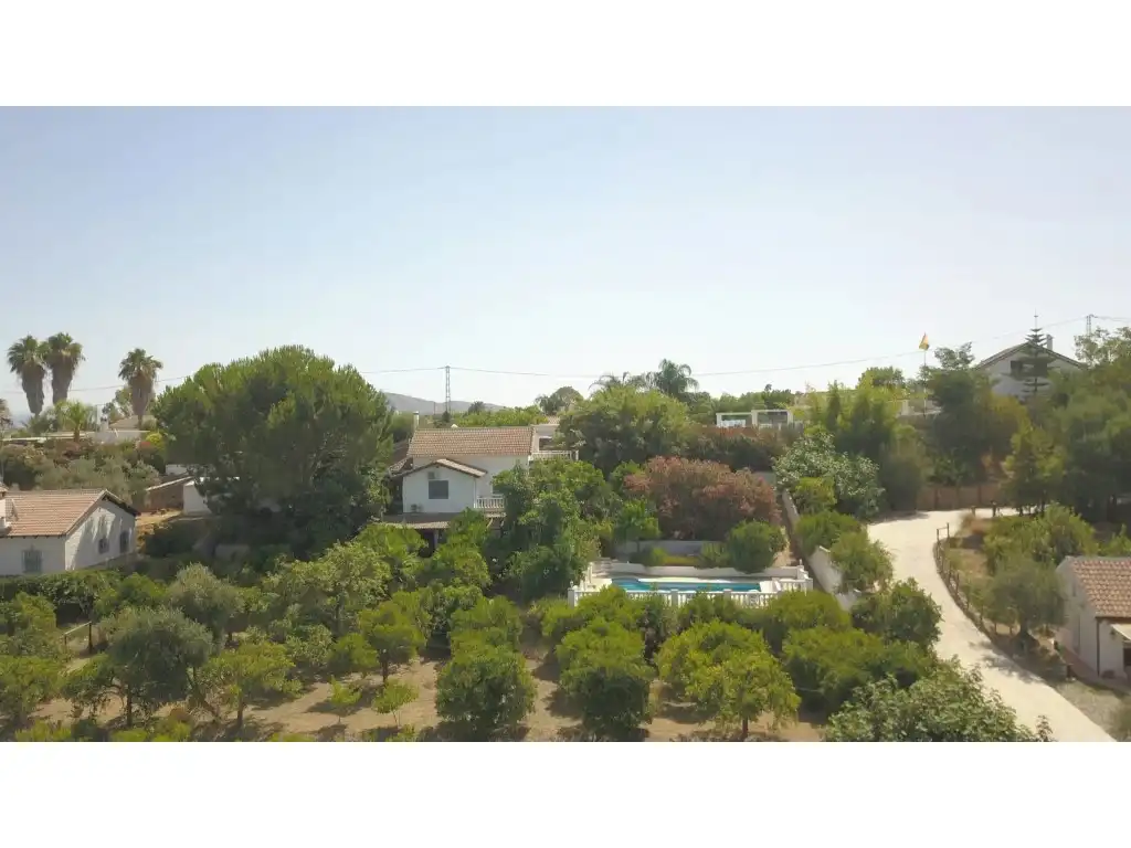 Vista exterior de Finca rústica en venta en Alhaurín El Grande con Jardín privado, Terraza y Piscina