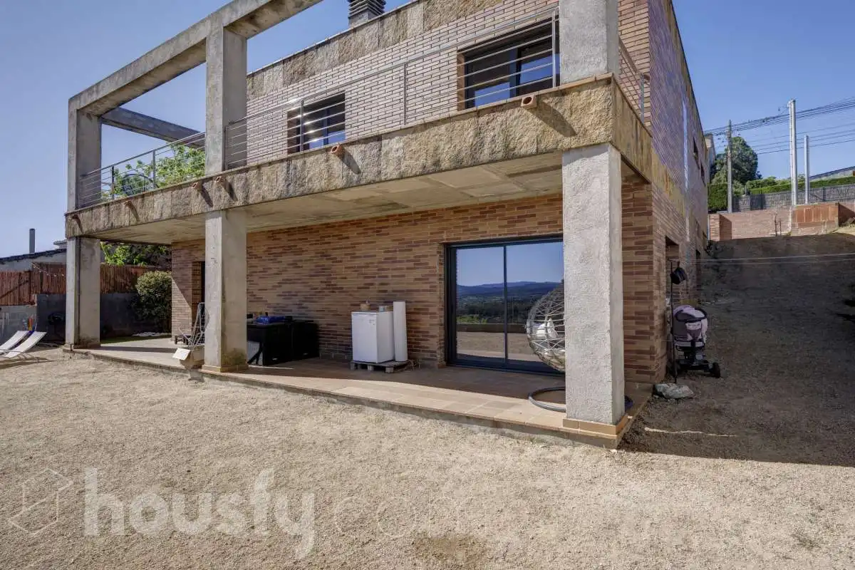 Vista exterior de Casa o xalet en venda en Fogars de la Selva amb Aire condicionat, Calefacció i Jardí privat