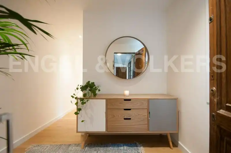 Sala de estar de Piso de alquiler en Barcelona con Aire acondicionado, Calefacción y Parquet