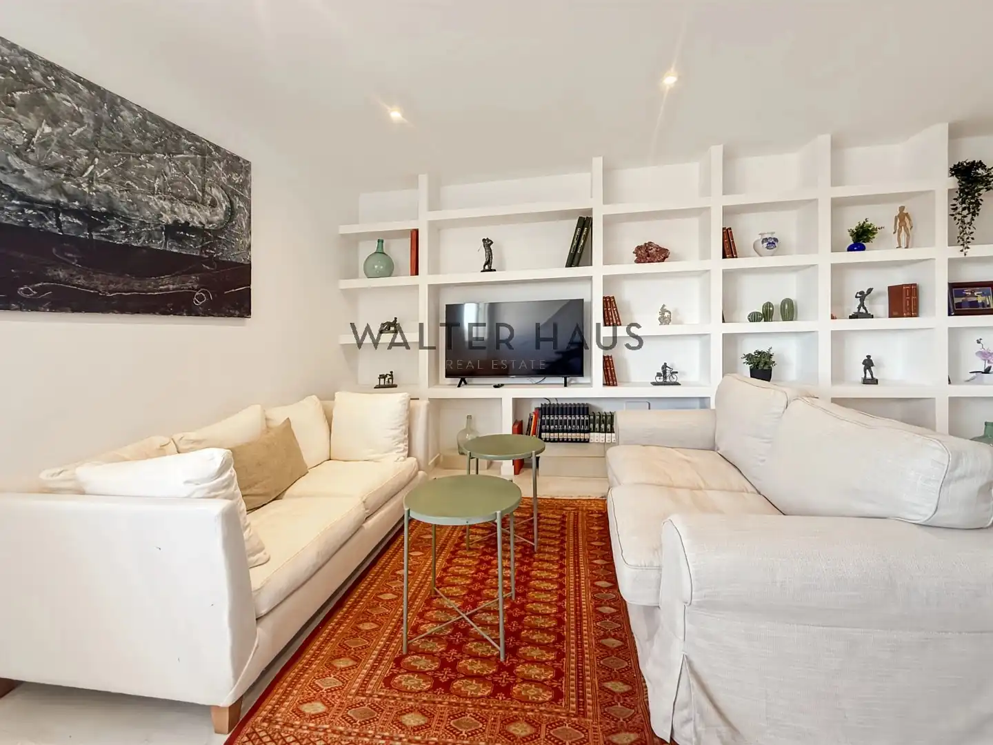 Sala de estar de Dúplex en venta en Barcelona con Aire acondicionado y Amueblado