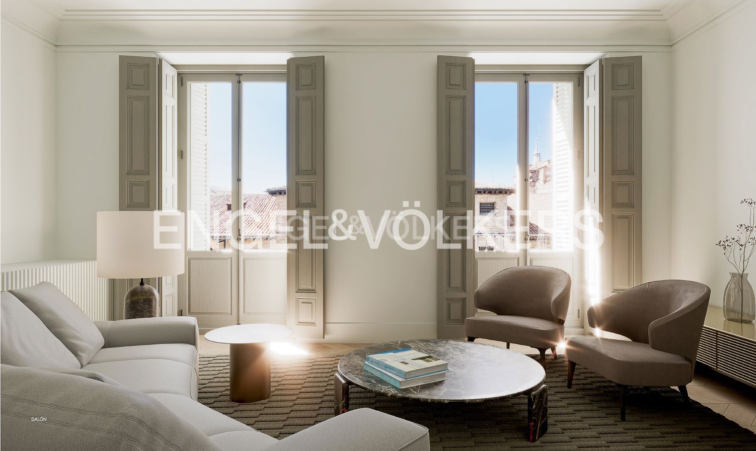 Living room of Apartment for sale in  Madrid Capital  with Air Conditioner, Heating and Terrace