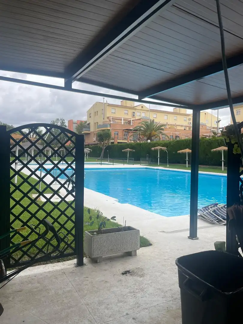 Piscina de Pis de lloguer en Sevilla amb Aire condicionat, Calefacció i Terrassa