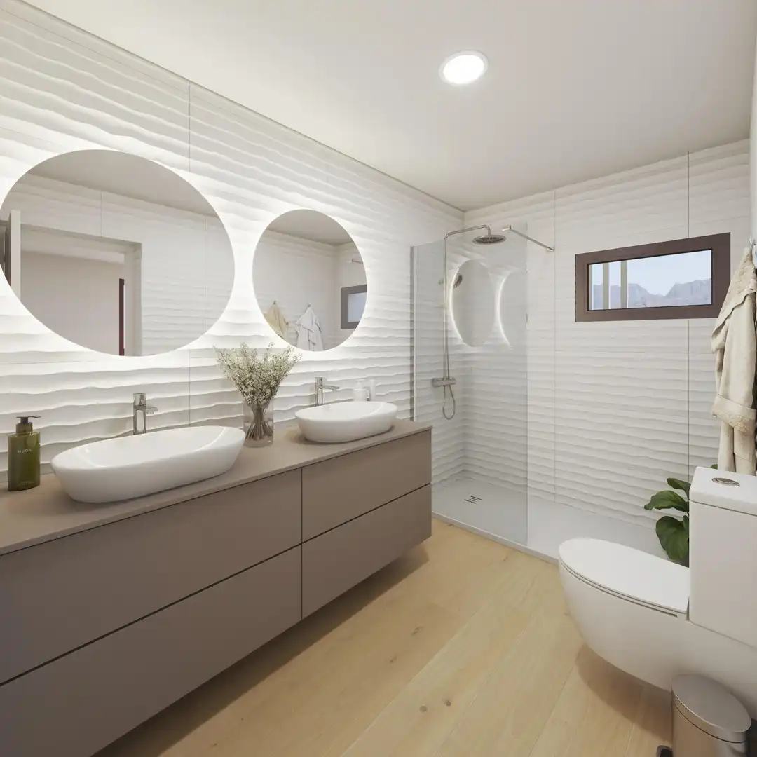 Bathroom of Houses for sale in Mazarrón  with Private garden, Terrace and Swimming Pool