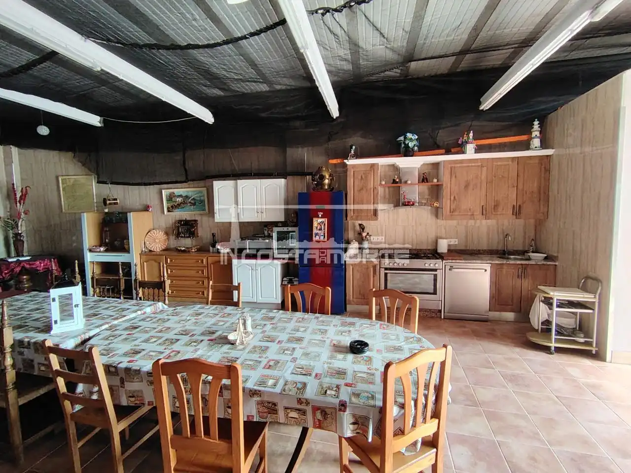 Kitchen of Detached homes for sale in Fisterra  with Heating, Terrace and Storage room