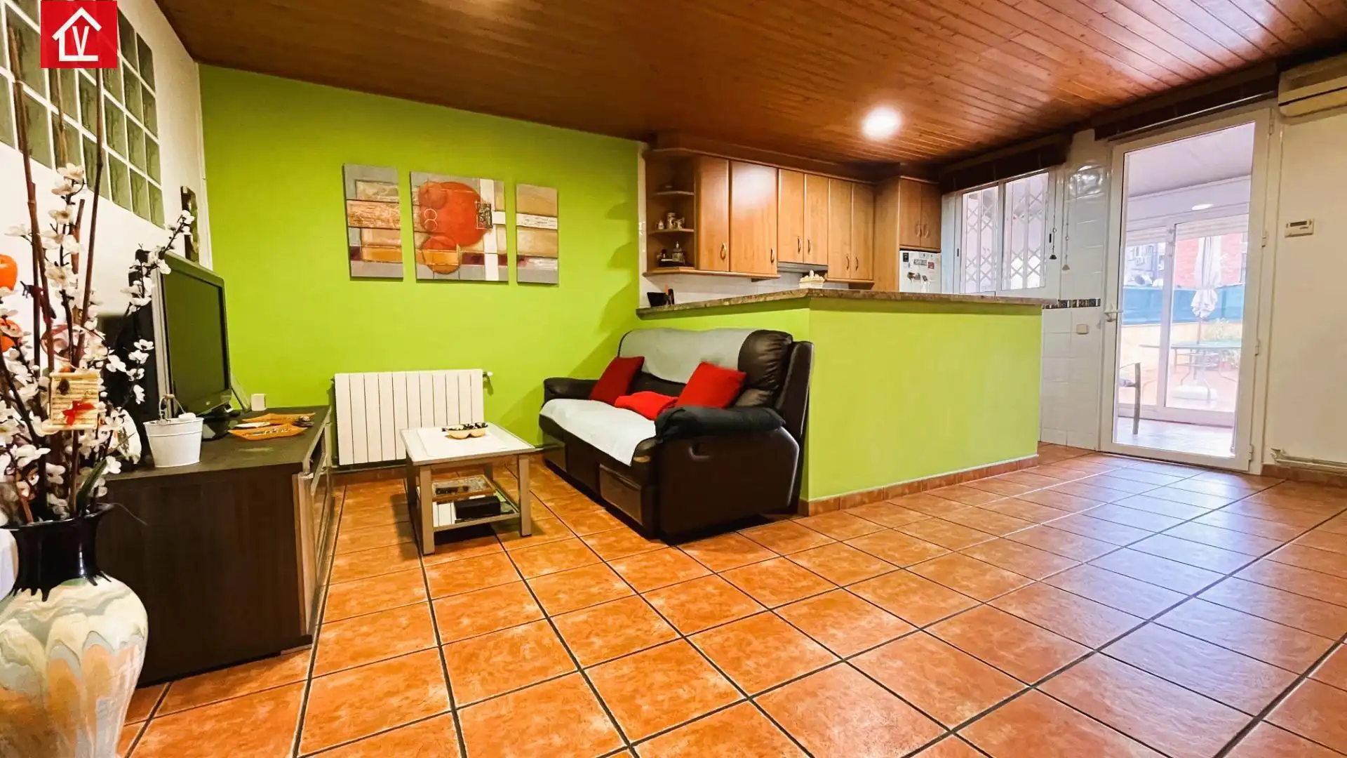 Sala de estar de Piso en venta en Sabadell con Aire acondicionado, Calefacción y Terraza