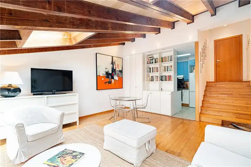 Sala d'estar de Àtic en venda en  Palma de Mallorca amb Aire condicionat i Moblat