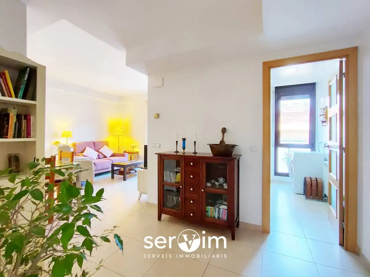 Sala de estar de Piso en venta en Girona con Calefacción y Terraza