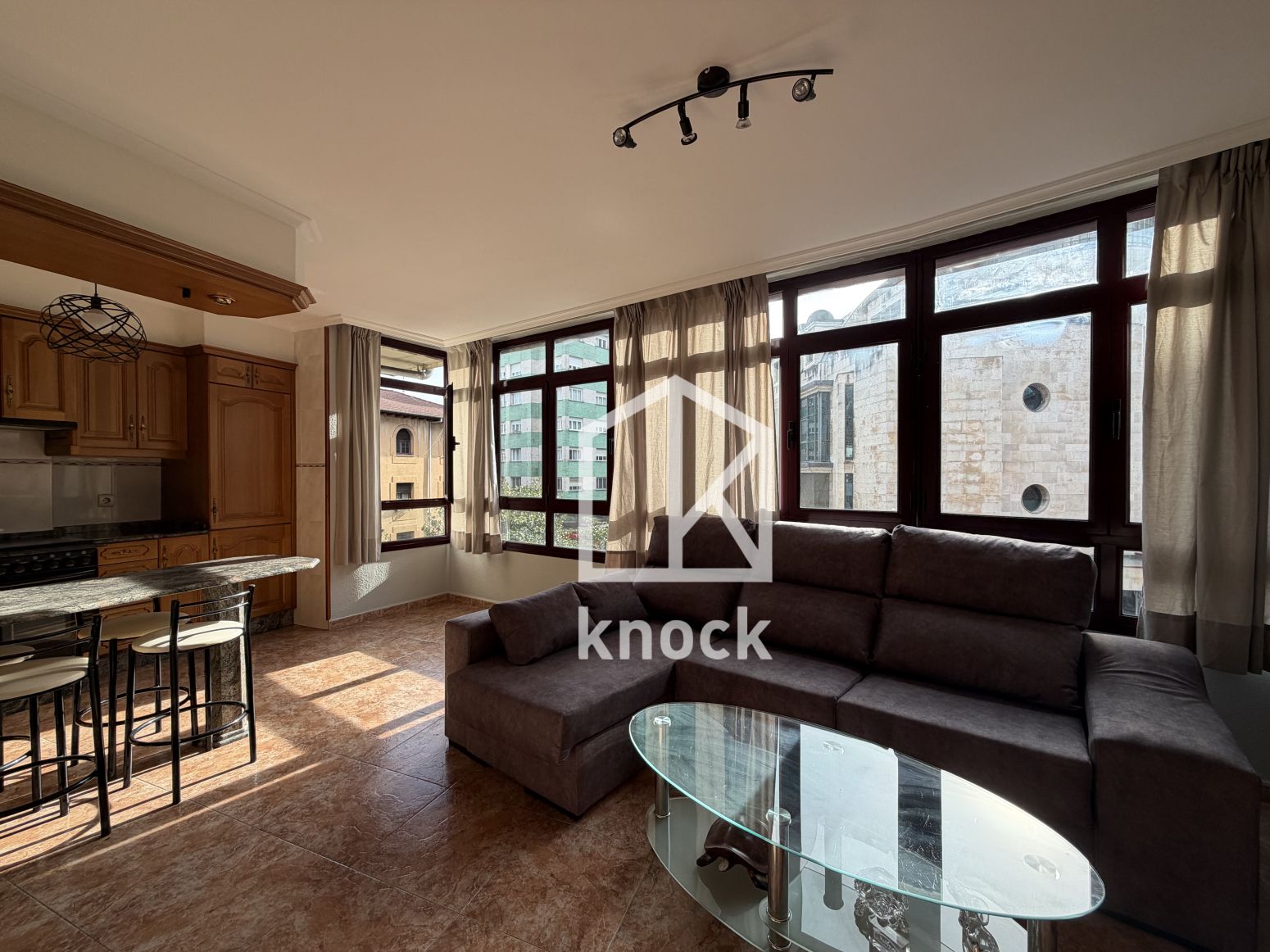 Sala de estar de Piso en venta en Langreo con Calefacción, Parquet y Amueblado