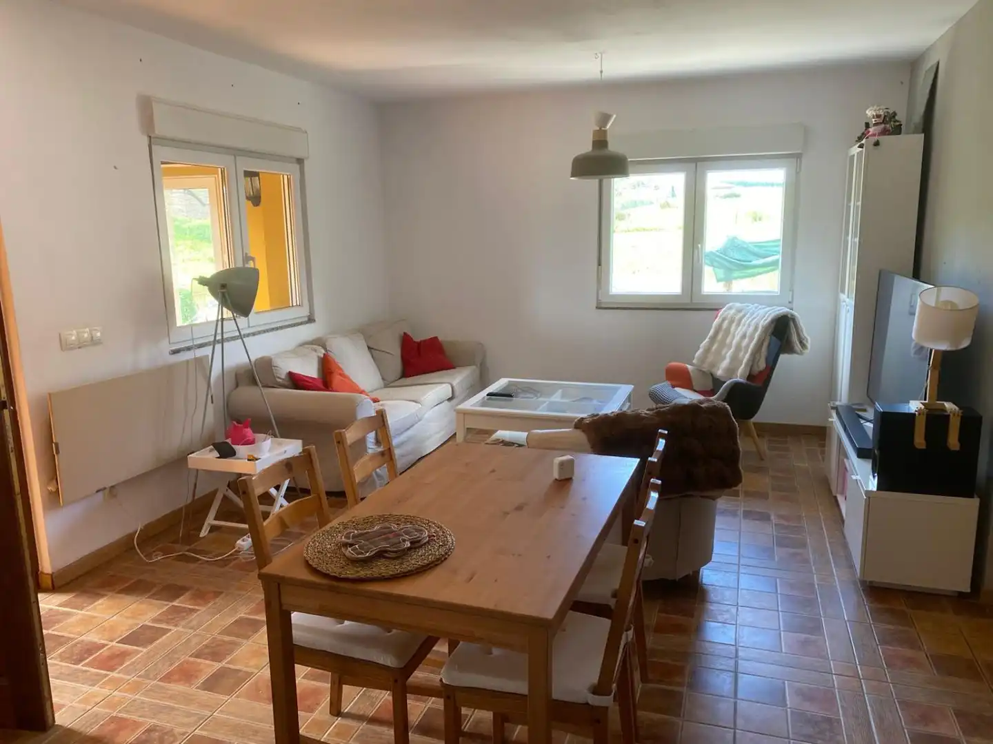 Living room of Houses for rent in Las Regueras    with Heating, Terrace and Furnished