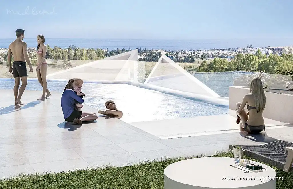 Piscina de Apartament en venda en Marbella amb Aire condicionat, Calefacció i Terrassa