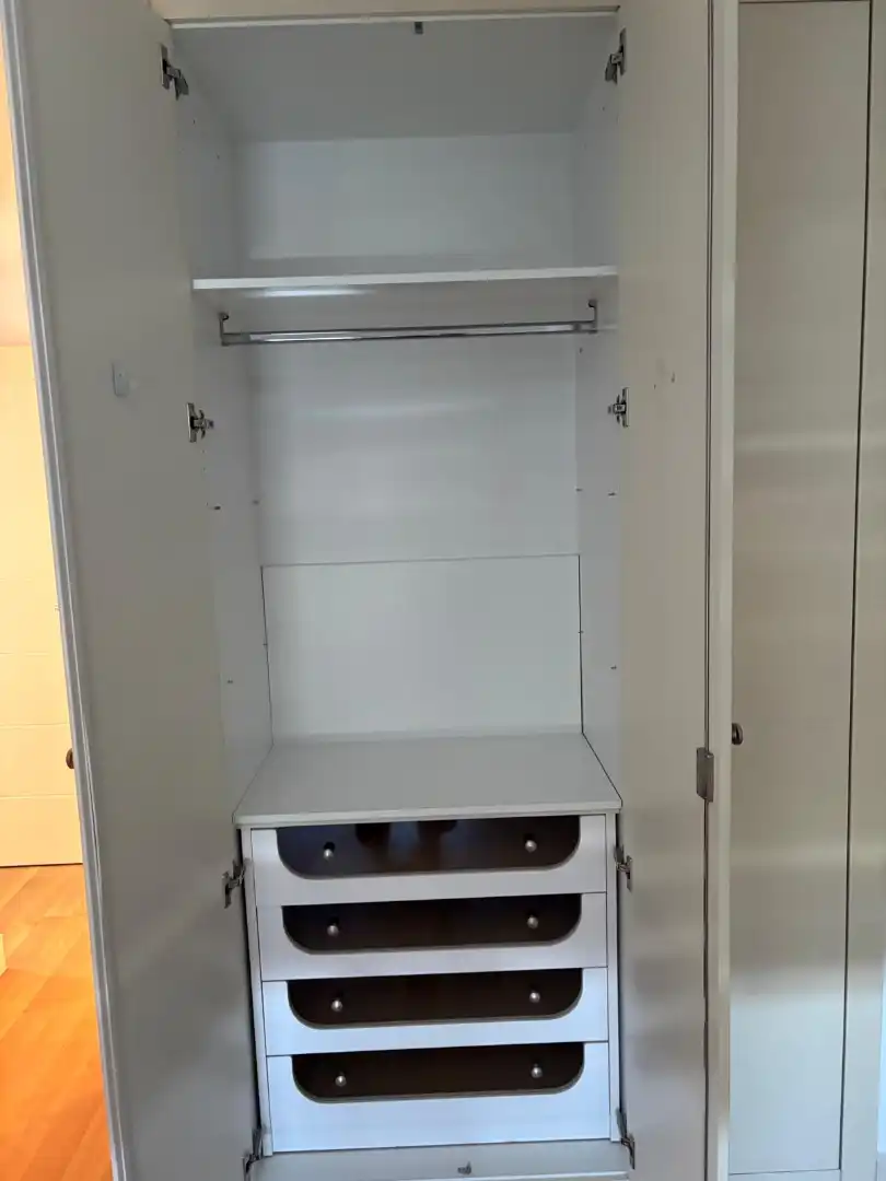 Bedroom of Flat for rent in Madrid  with Air Conditioner, Heating and Storage room