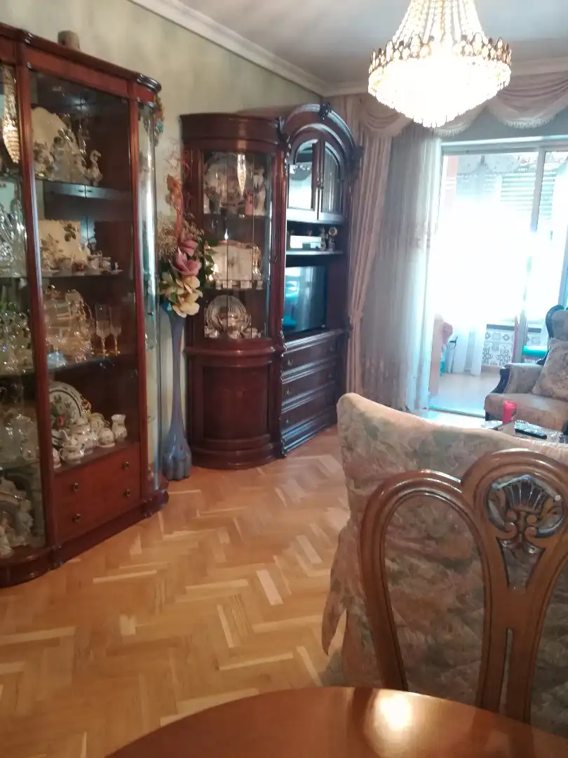 Living room of Flat for sale in Móstoles  with Heating, Parquet flooring and Terrace