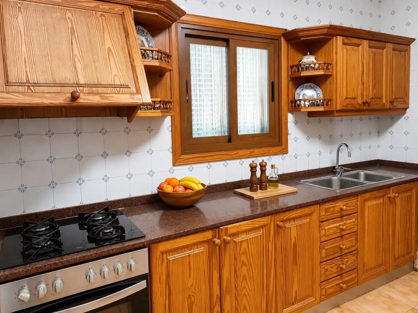 Cocina de Finca rústica en venta en Felanitx con Aire acondicionado, Calefacción y Jardín privado