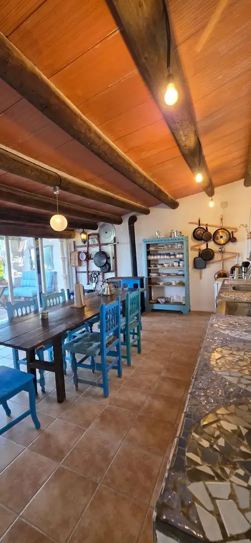 Cocina de Finca rústica en venta en El Perelló con Calefacción, Jardín privado y Terraza