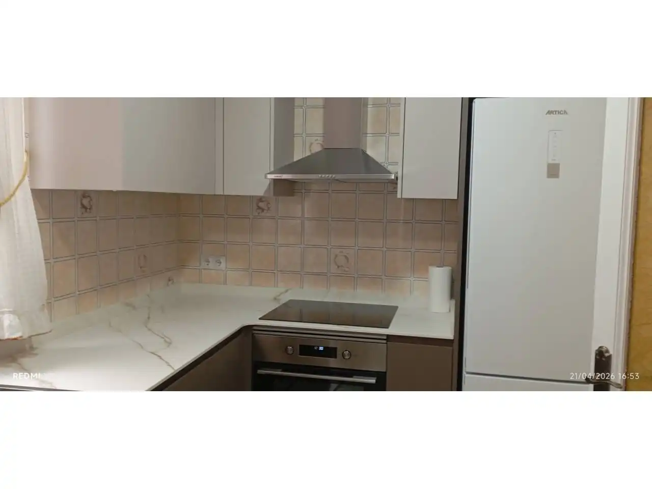 Kitchen of Flat for rent in  Valencia Capital  with Air Conditioner and Furnished
