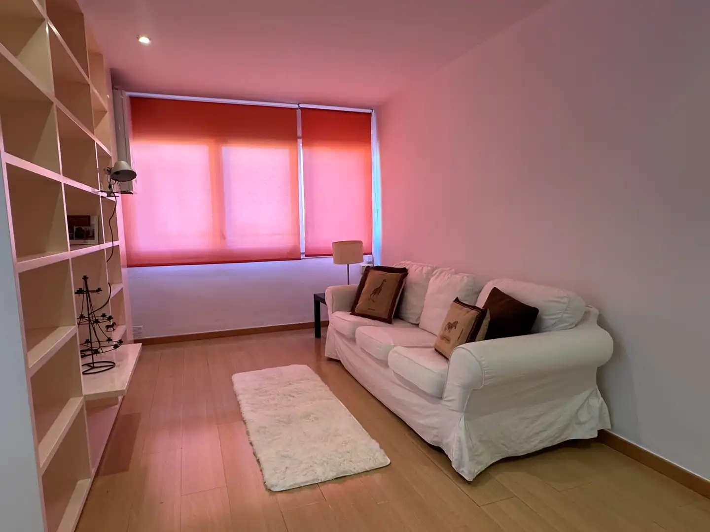 Sala de estar de Piso en venta en Lleida con Calefacción, Parquet y Amueblado