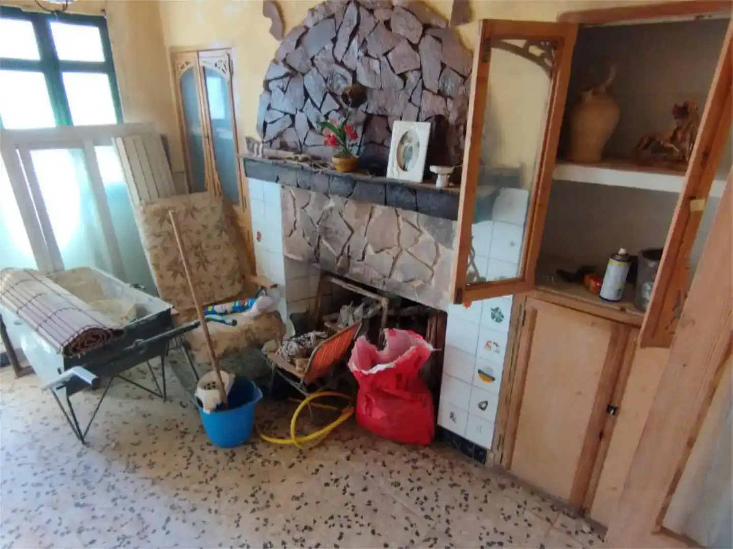 Sala d'estar de Casa adosada en venda en Albaladejo amb Traster