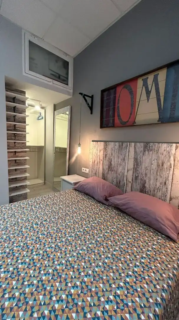 Schlafzimmer von Wohnung zur Miete in Málaga mit Klimaanlage und Möbliert
