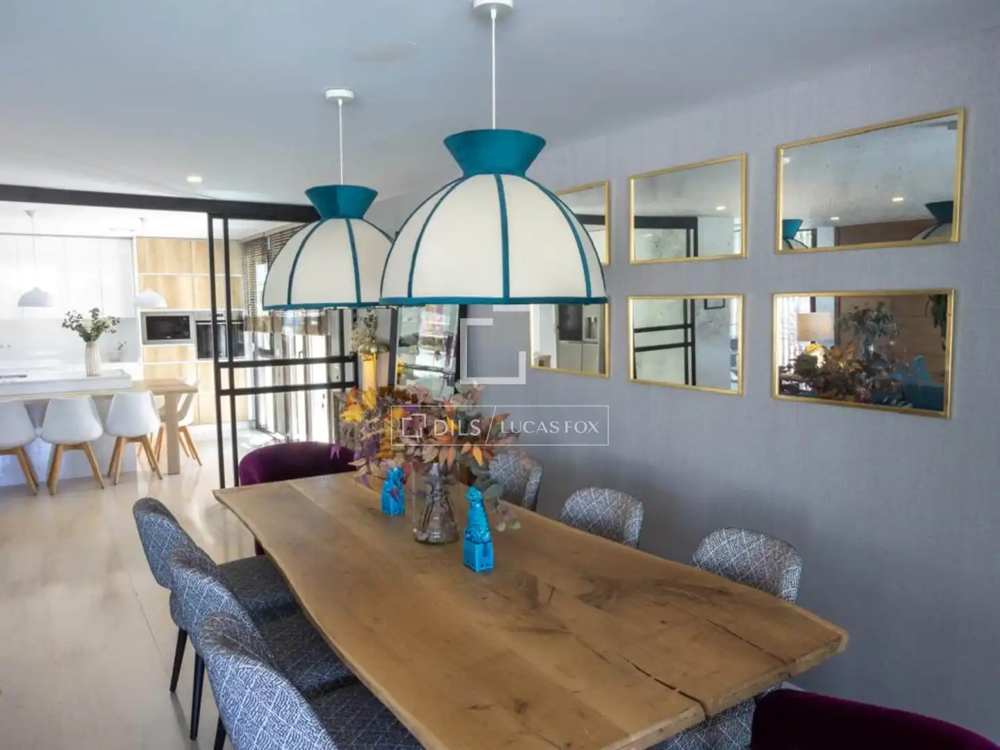 Esszimmer von Country house zur Miete in Majadahonda mit Klimaanlage, Heizung und Privatgarten
