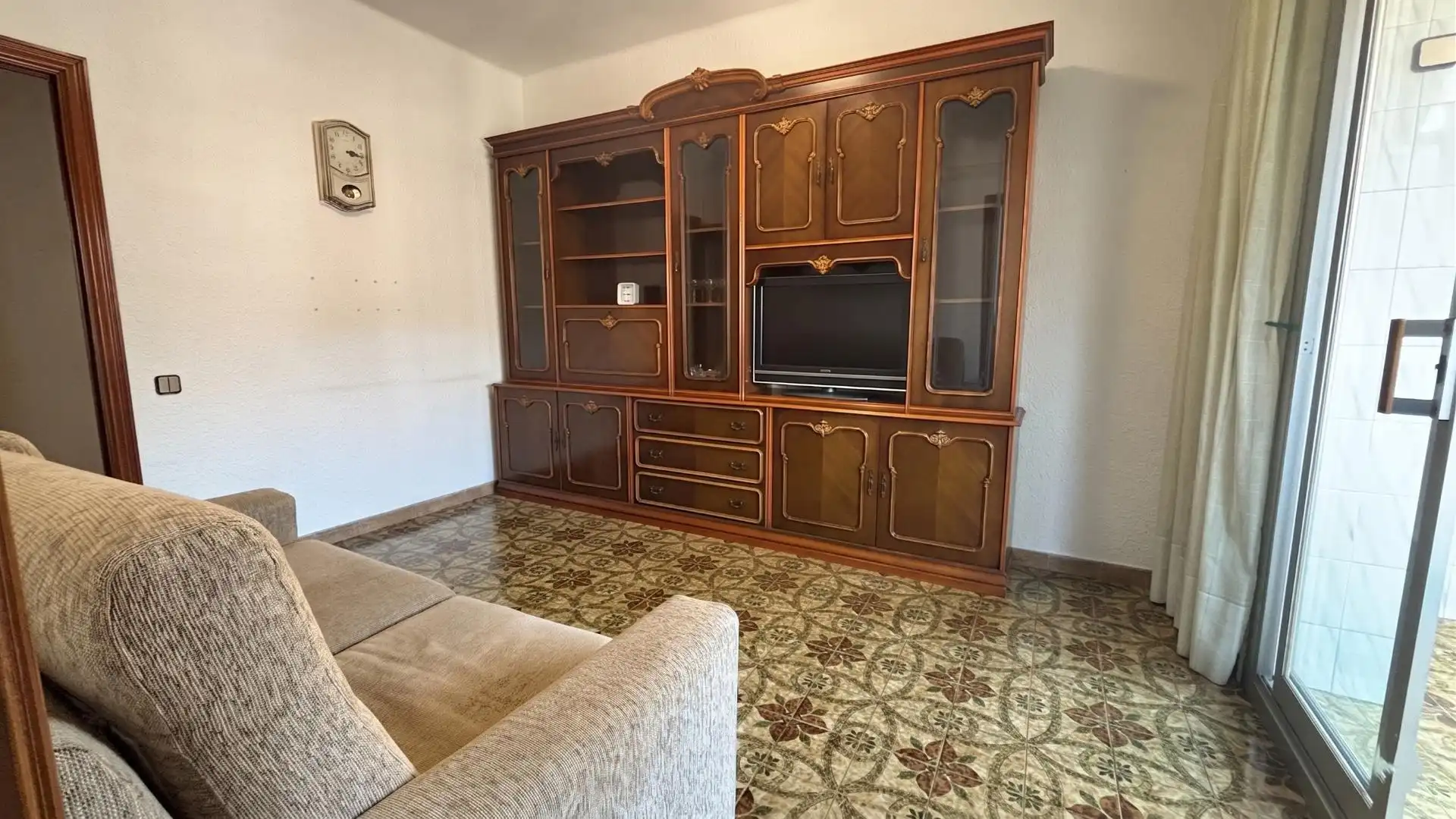 Sala de estar de Piso en venta en Barcelona con Aire acondicionado, Amueblado y Balcón