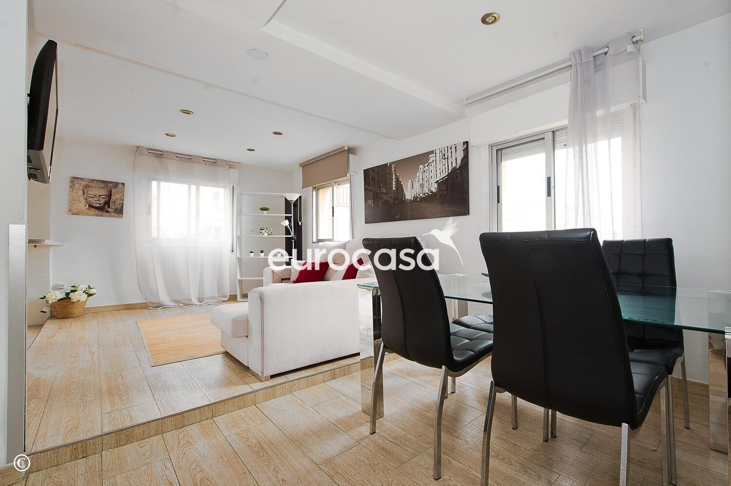 Living room of Flat for sale in Santander  with Heating and Balcony