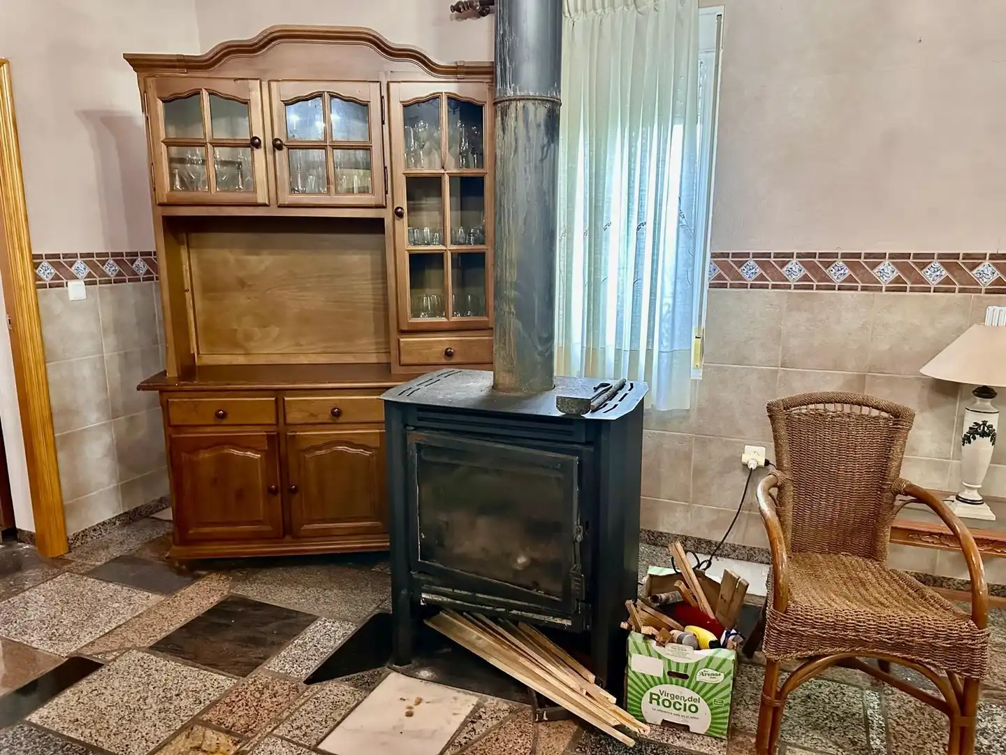Cocina de Finca rústica en venta en Peñarroya-Pueblonuevo con Jardín privado, Trastero y Piscina