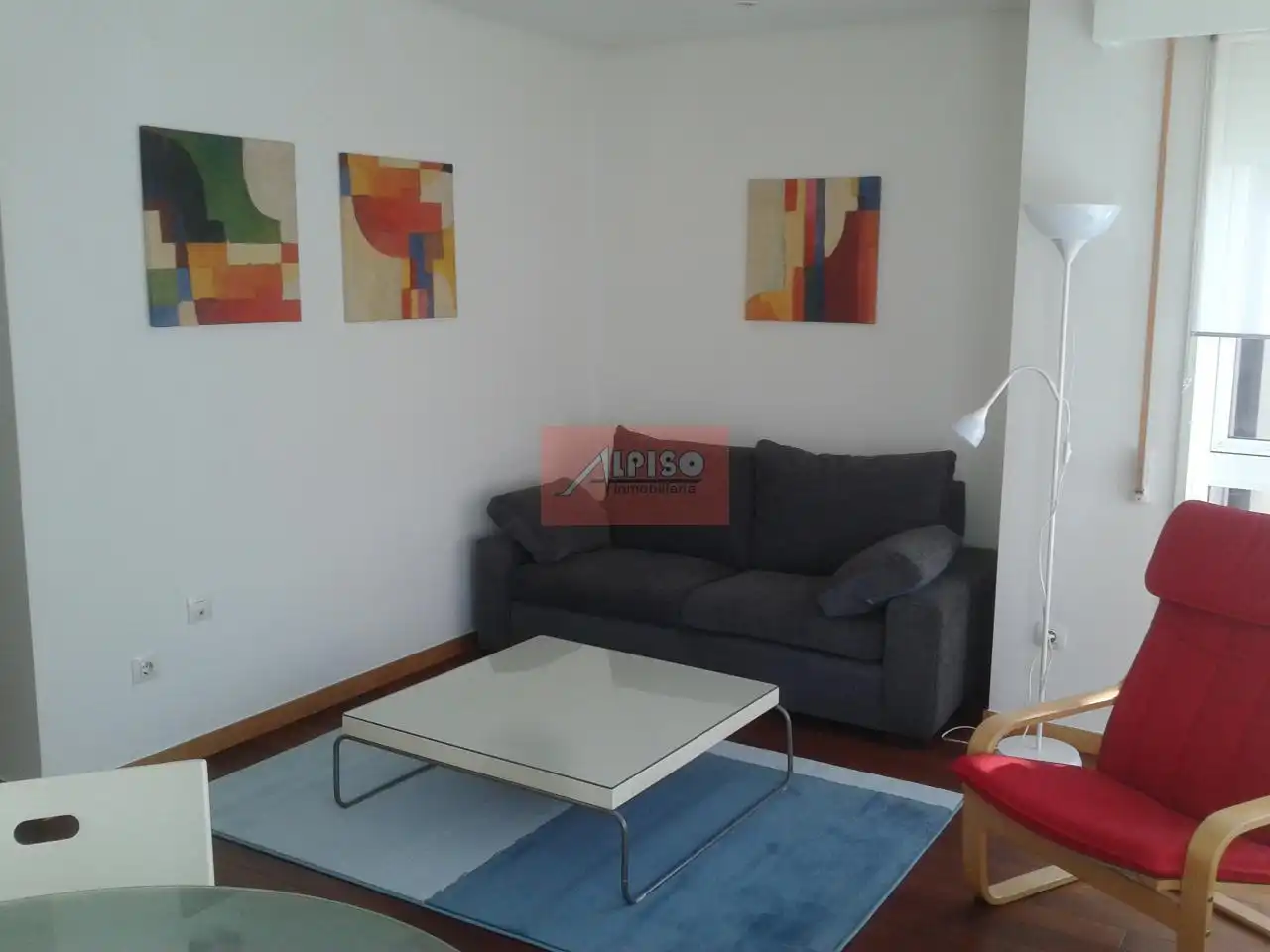 Wohnzimmer von Wohnungen zur Miete in Ourense Capital  mit Heizung, Parkett und Möbliert