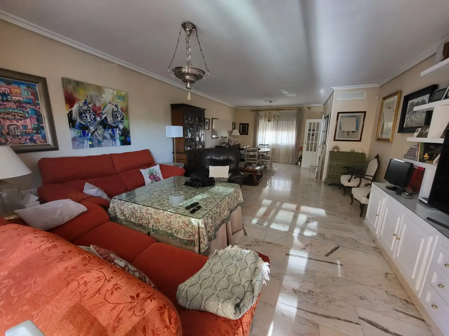 Sala d'estar de Casa o xalet en venda en Badajoz amb Aire condicionat, Calefacció i Jardí privat