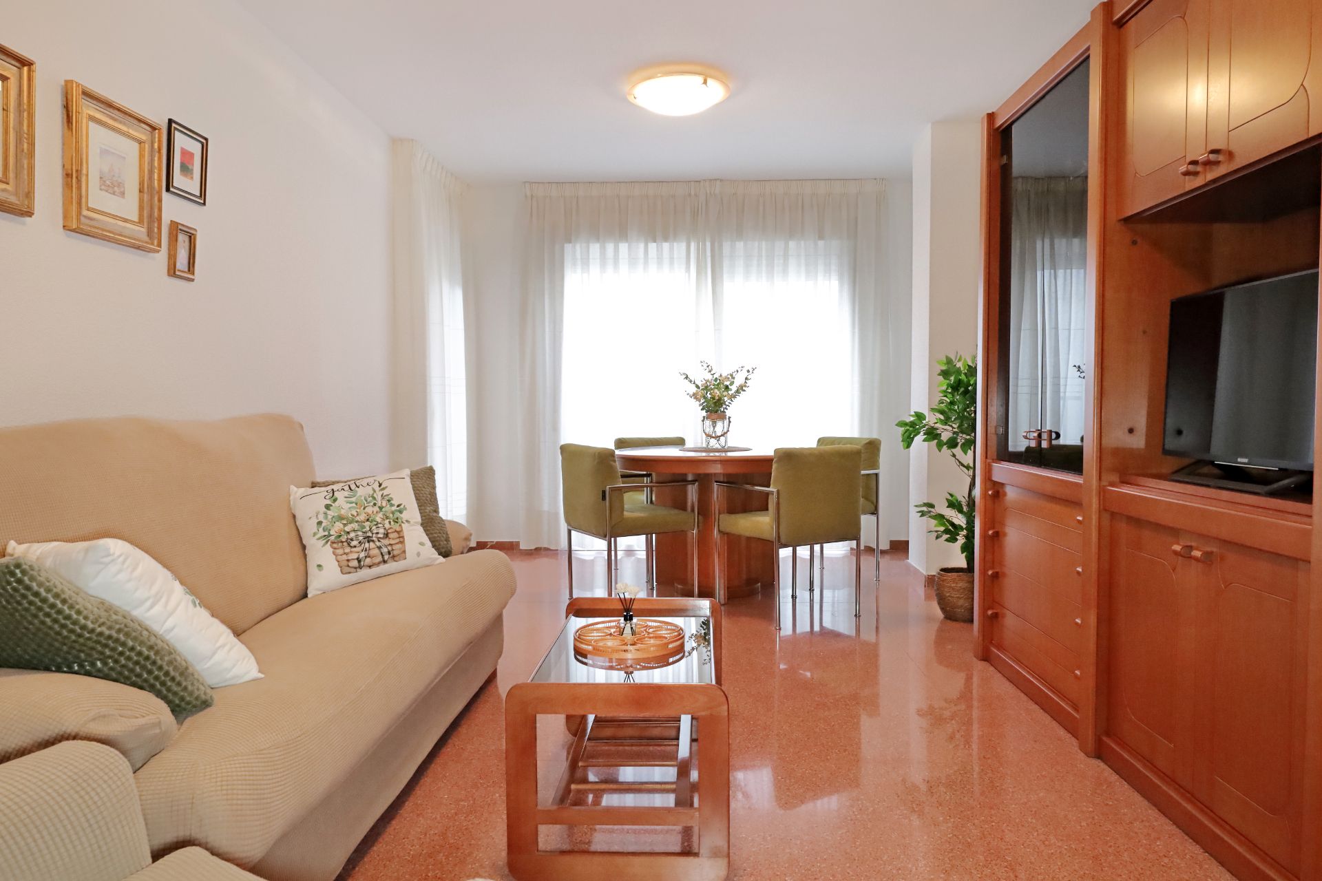 Living room of Flat for rent in Jijona / Xixona  with Heating, Terrace and Furnished