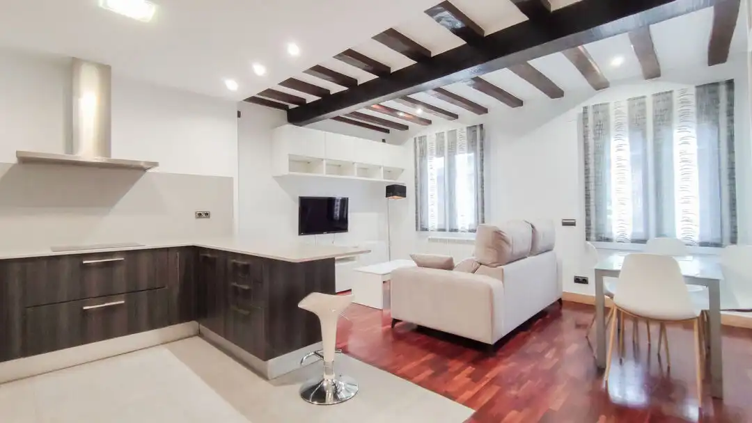 Sala de estar de Piso de alquiler en Donostia - San Sebastián  con Calefacción