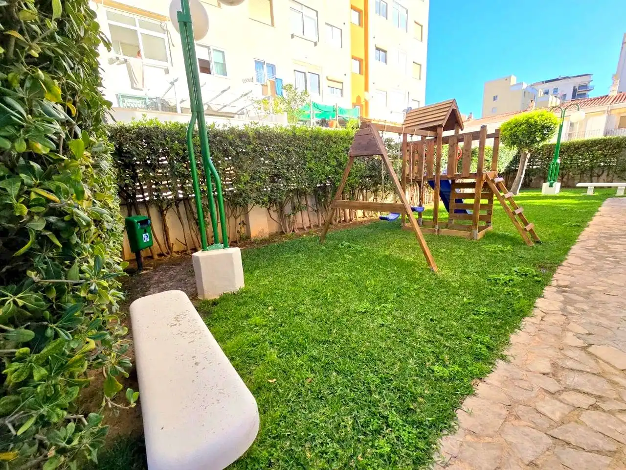 Jardí de Apartament de lloguer en Gandia amb Aire condicionat, Parquet i Terrassa