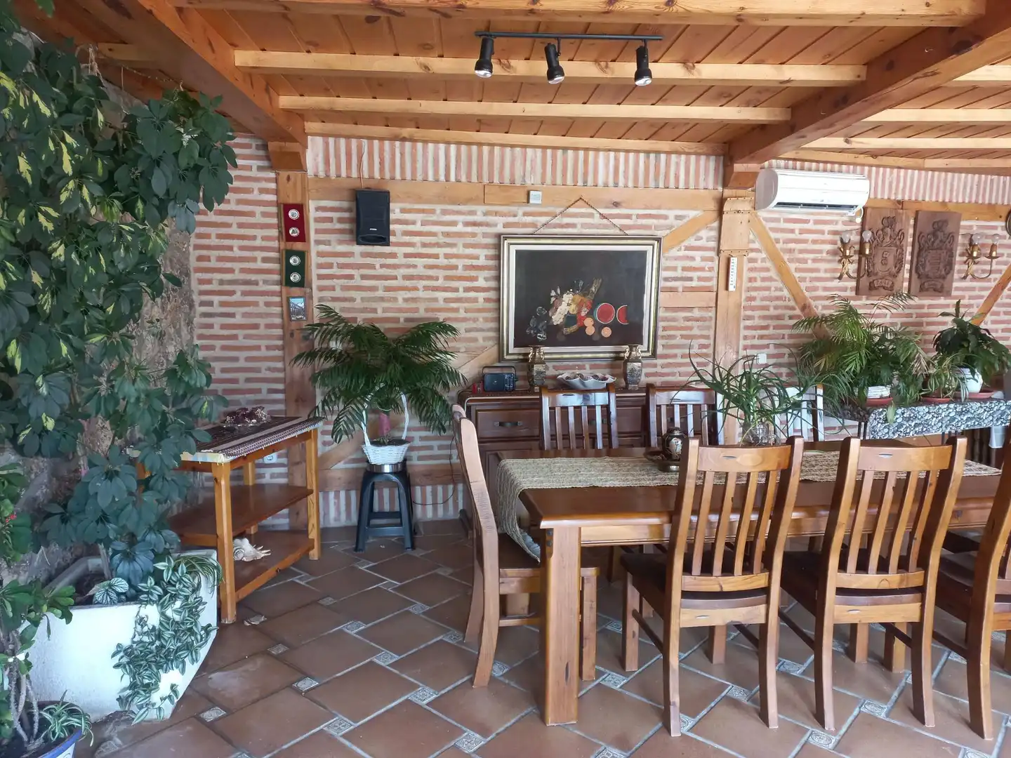 Terrassa de Casa o xalet en venda en Torrecaballeros amb Calefacció, Jardí privat i Traster