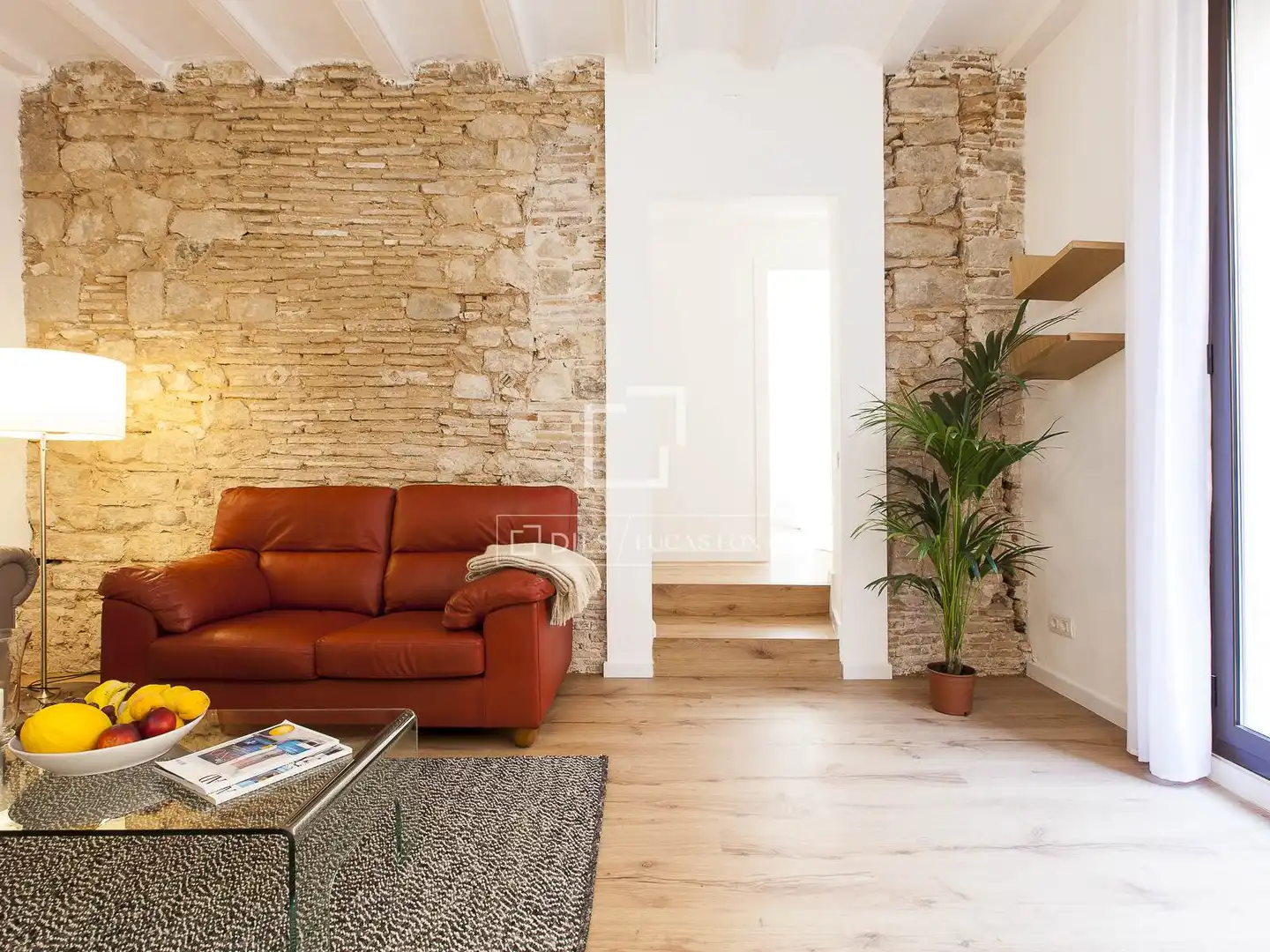Sala de estar de Piso en venta en Barcelona con Aire acondicionado, Amueblado y Balcón