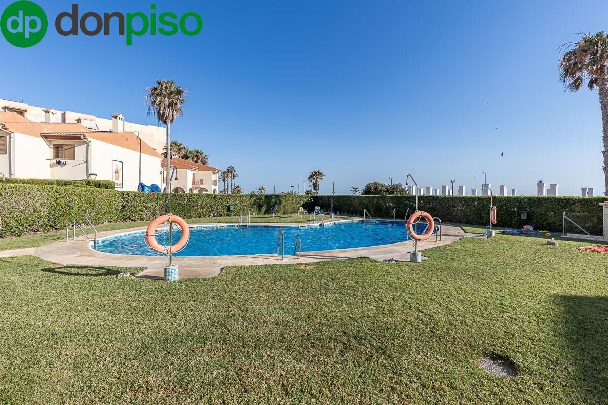 Swimming pool of Single-family semi-detached for sale in Salobreña  with Private garden, Parquet flooring and Terrace