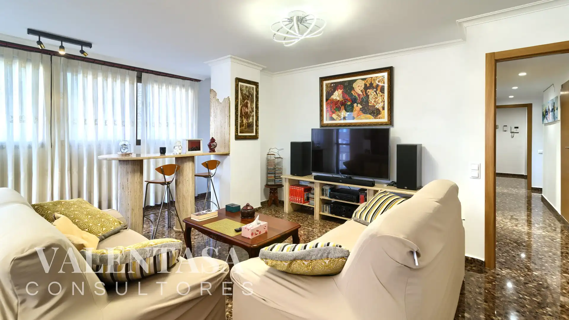 Sala de estar de Piso en venta en Valencia con Aire acondicionado, Calefacción y Amueblado