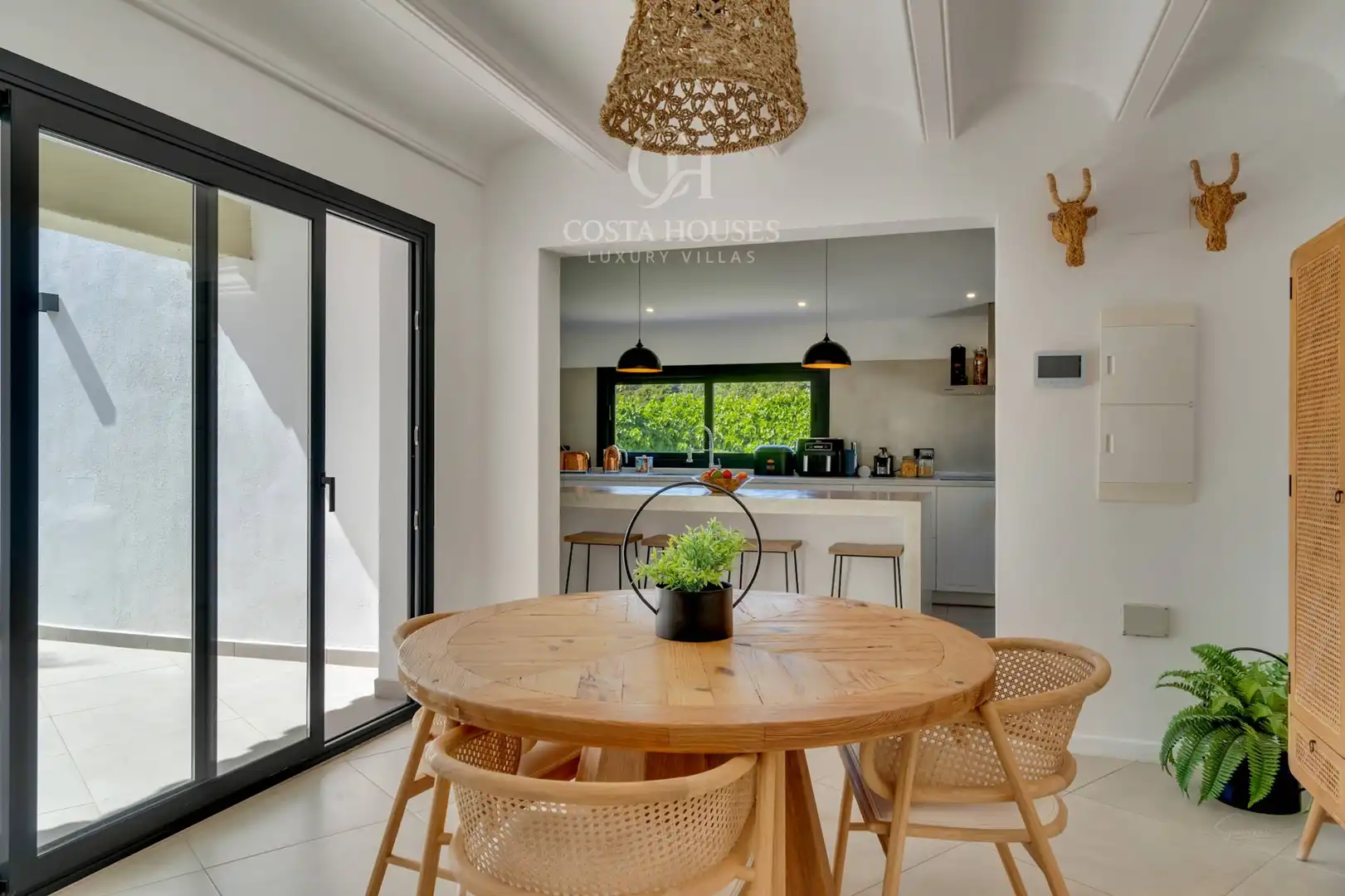 Dining room of Houses for sale in Jávea / Xàbia  with Air Conditioner, Heating and Private garden