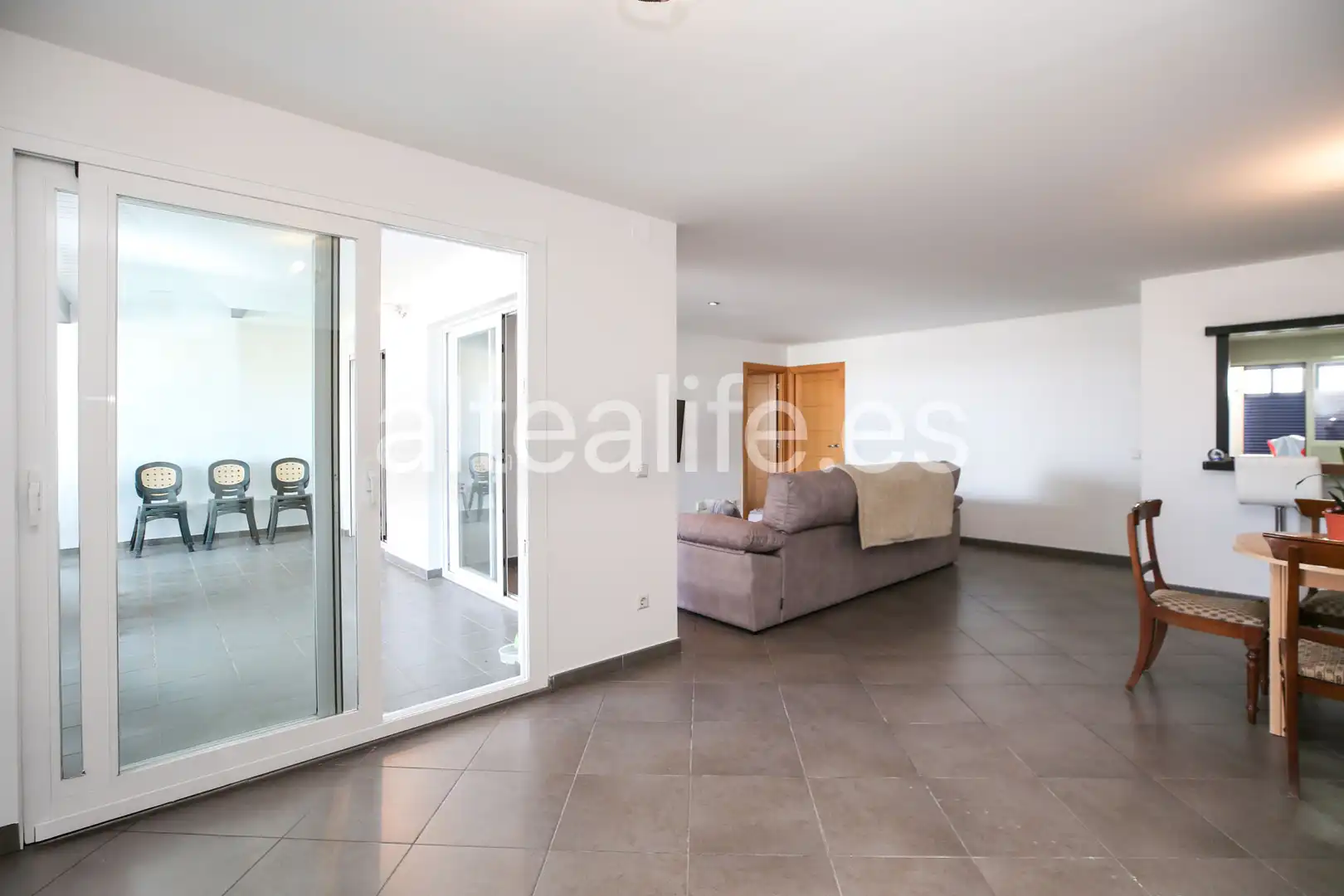 Sala de estar de Apartamento en venta en Callosa d'en Sarrià con Calefacción y Terraza