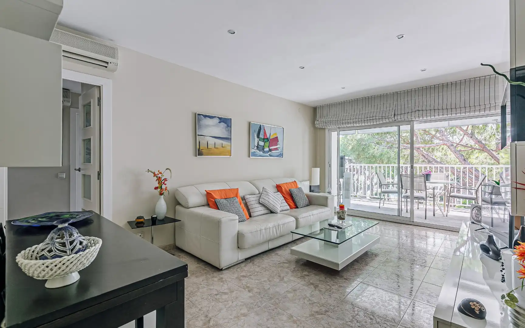 Living room of Flat for sale in Castelldefels  with Air Conditioner, Heating and Private garden