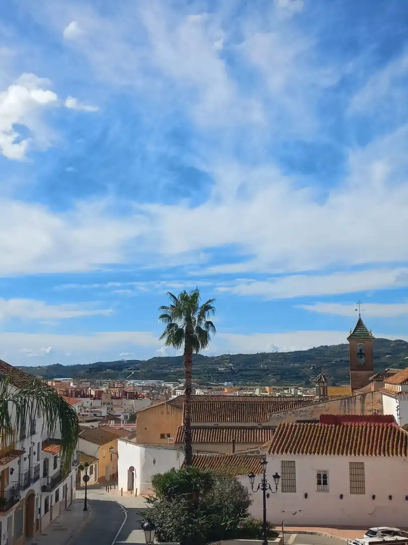 Außenansicht von Einfamilien-Reihenhaus zum Verkauf in Vélez-Málaga mit Terrasse und Abstellraum