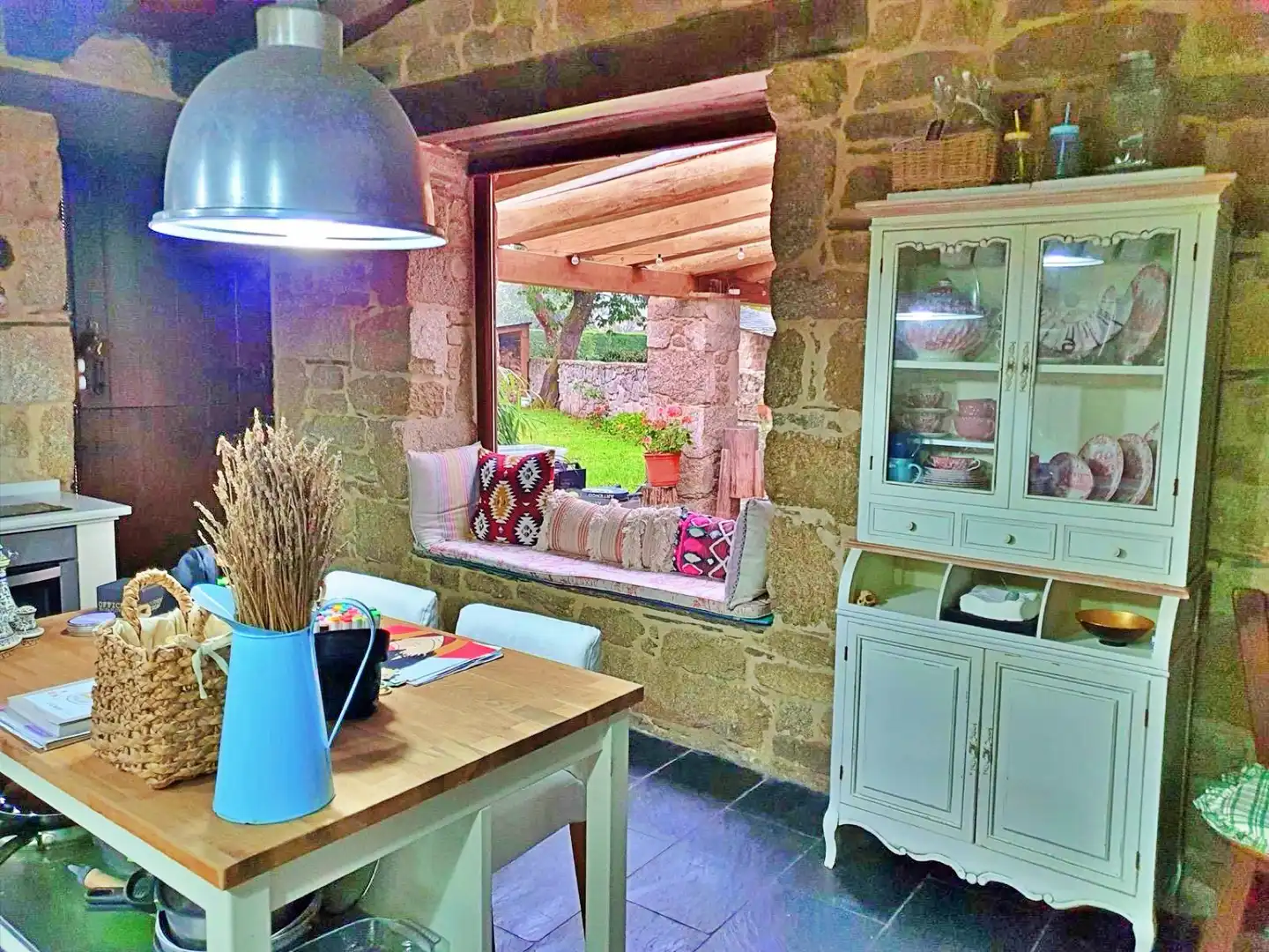 Comedor de Casa o chalet de alquiler en Lugo con Calefacción, Jardín privado y Amueblado