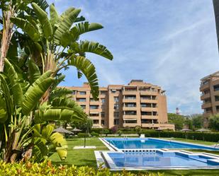 Exterior view of Flat for sale in  Valencia Capital  with Air Conditioner, Heating and Private garden