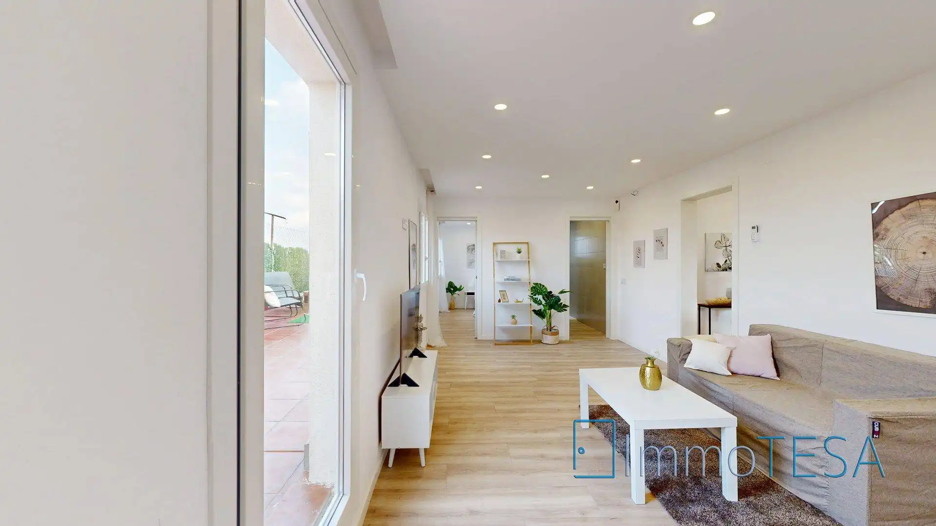 Sala de estar de Ático en venta en Barberà del Vallès con Aire acondicionado, Parquet y Terraza
