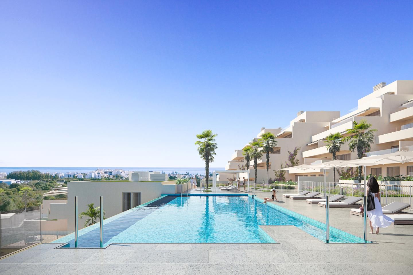 Piscina de Àtic en venda en Estepona amb Aire condicionat, Calefacció i Jardí privat