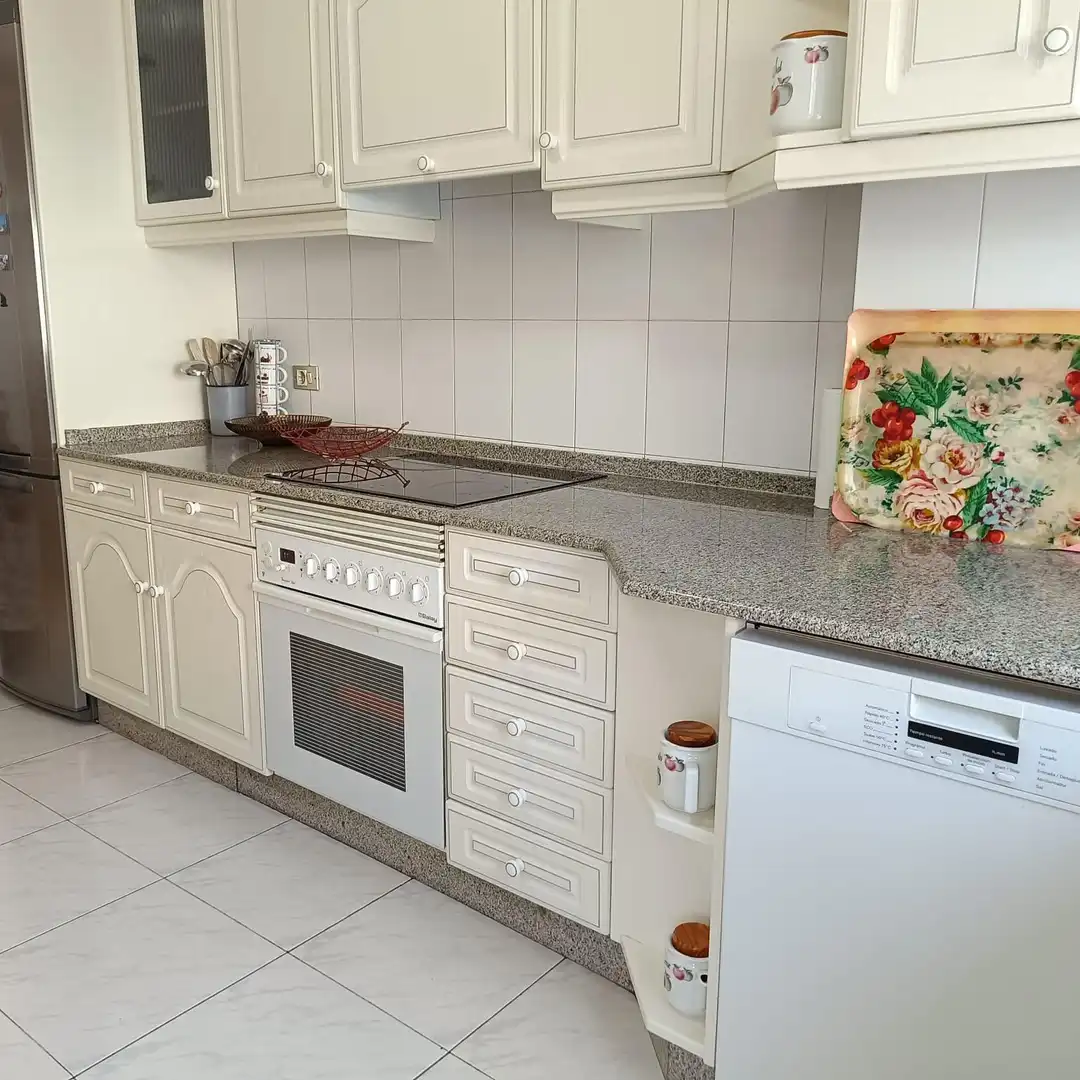 Kitchen of Flat for rent in Lugo  with Heating, Furnished and Balcony