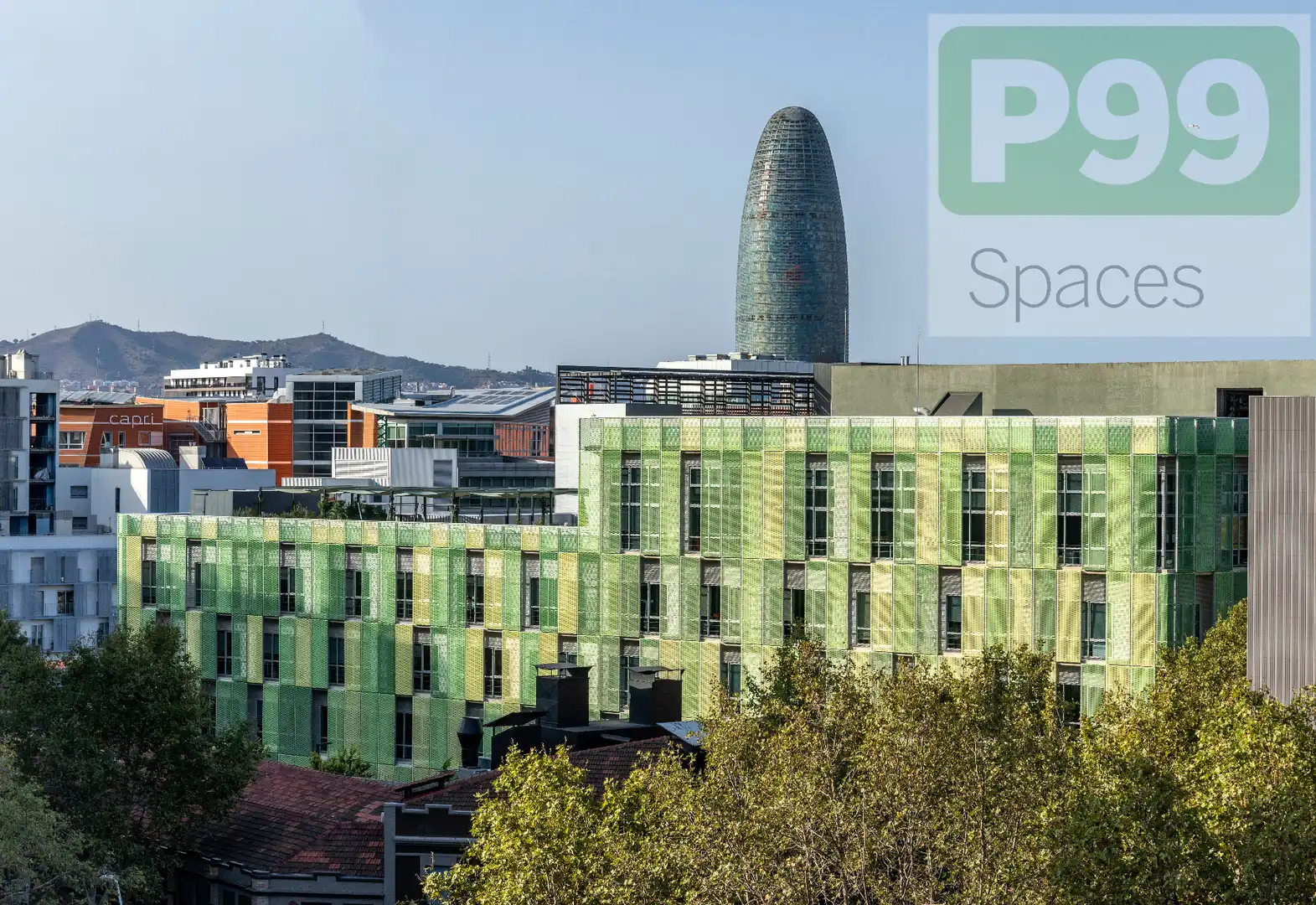 Vista exterior de Oficina de alquiler en Barcelona con Aire acondicionado, Calefacción y Terraza