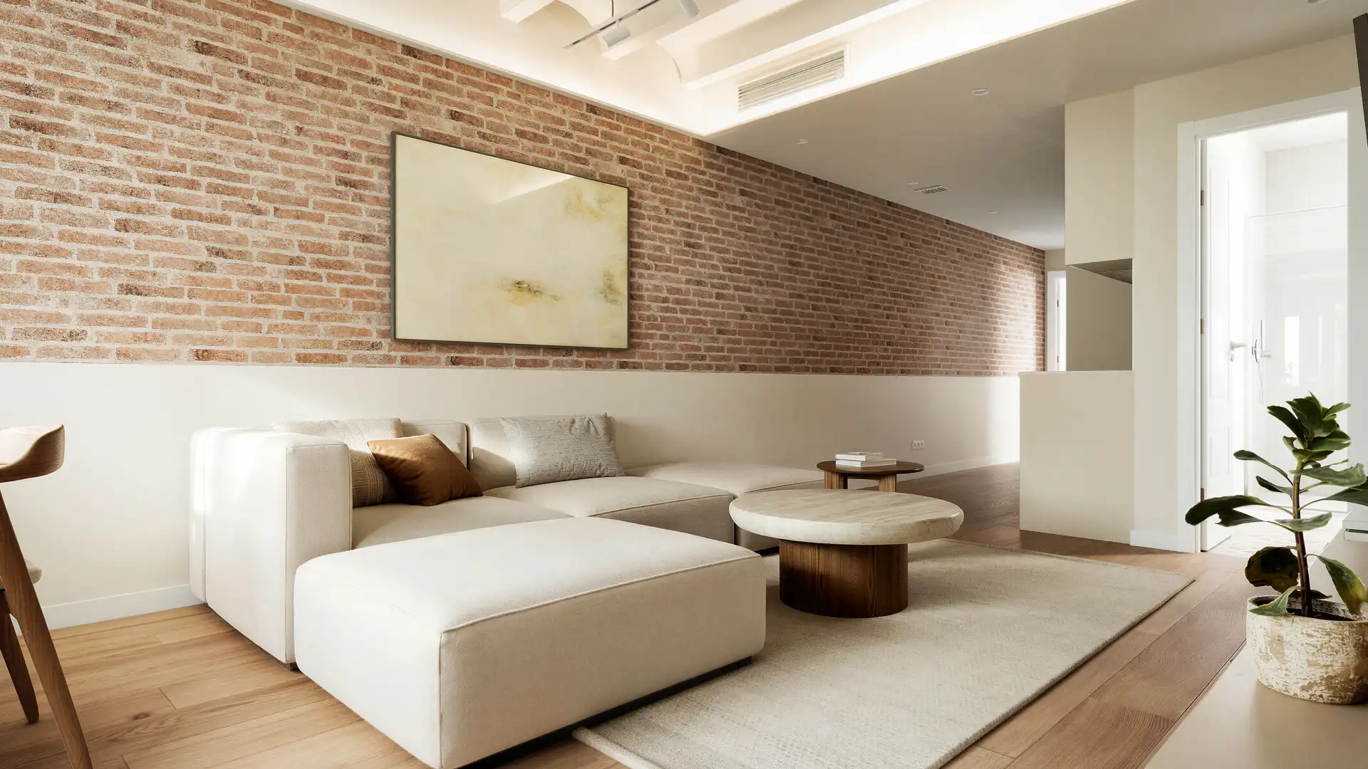 Sala de estar de Piso en venta en Barcelona con Aire acondicionado, Calefacción y Horno